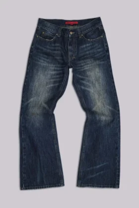 Jeansy Indigo Jude Bootcut z przetarciami