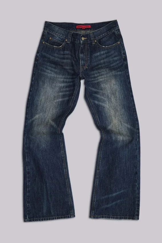 Jeansy Indigo Jude Bootcut z przetarciami