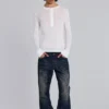 Jeansy Indigo Jude Bootcut z przetarciami