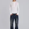 Jeansy Indigo Jude Bootcut z przetarciami