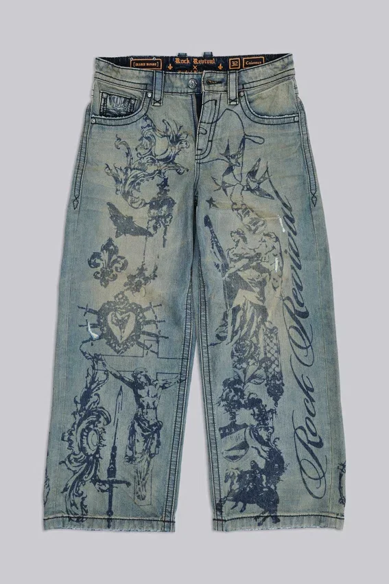 Jeansy Rock Revival Inked