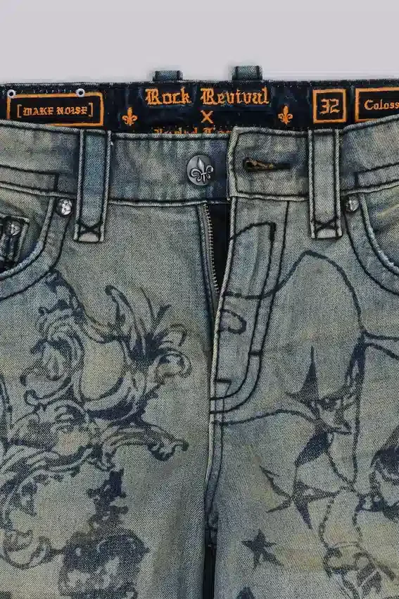 Jeansy Rock Revival Inked