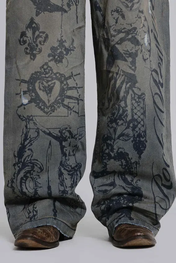 Jeansy Rock Revival Inked