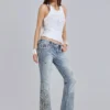 Jeansy Rock Revival Madison z ozdobami, o kroju bootcut