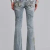Jeansy Rock Revival Madison z ozdobami, o kroju bootcut