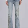 Jeansy Rock Revival Madison z ozdobami, o kroju bootcut