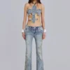 Jeansy Rock Revival Madison z ozdobami, o kroju bootcut