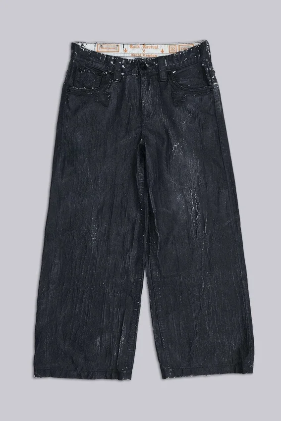 Jeansy Rock Revival Moto Wax