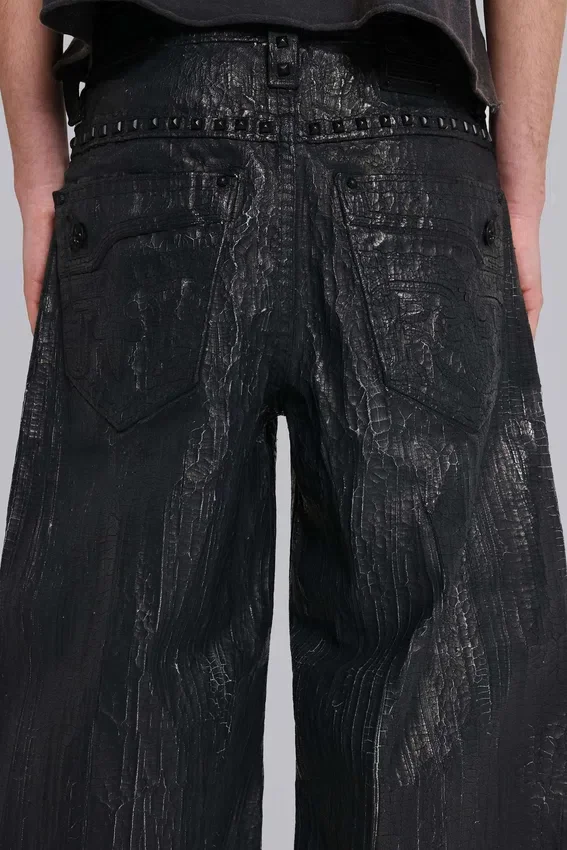 Jeansy Rock Revival Moto Wax