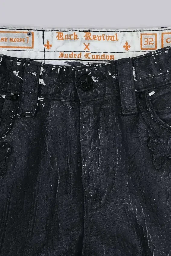 Jeansy Rock Revival Moto Wax