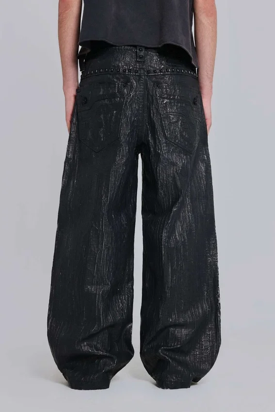 Jeansy Rock Revival Moto Wax