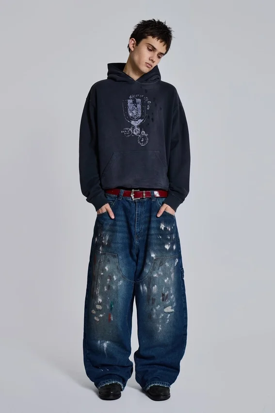 Jeansy Splatter Cinch Carpenter