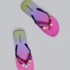 Klapki „Button Ombre”