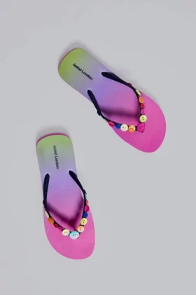 Klapki „Button Ombre”