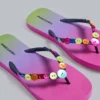 Klapki „Button Ombre”