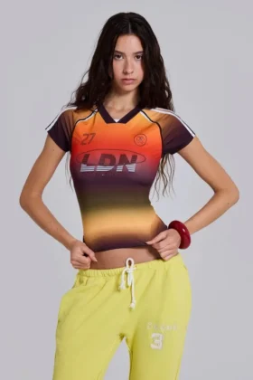 Koszulka dziecięca „Ombre No.13 Football”
