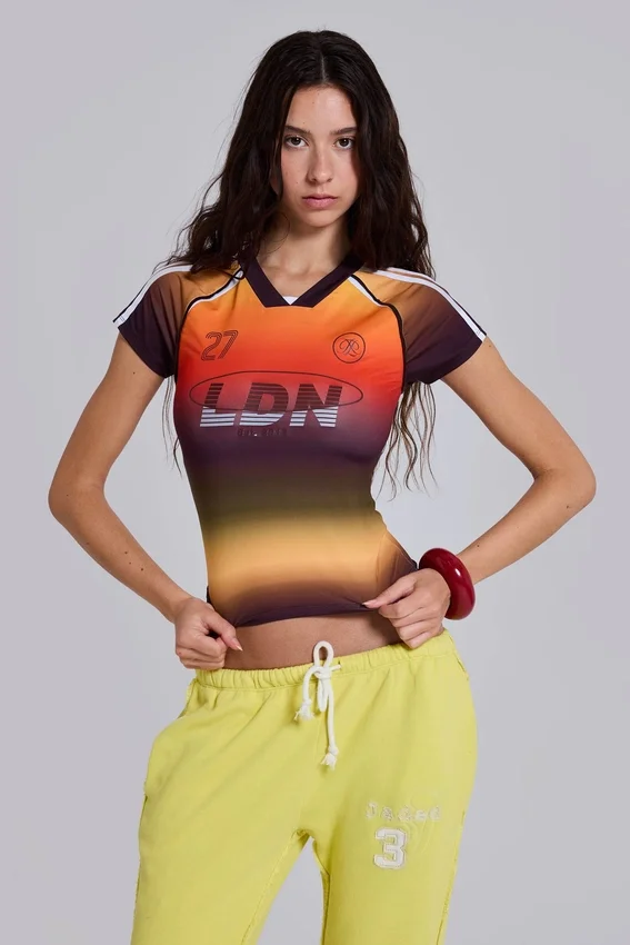Koszulka dziecięca „Ombre No.13 Football”