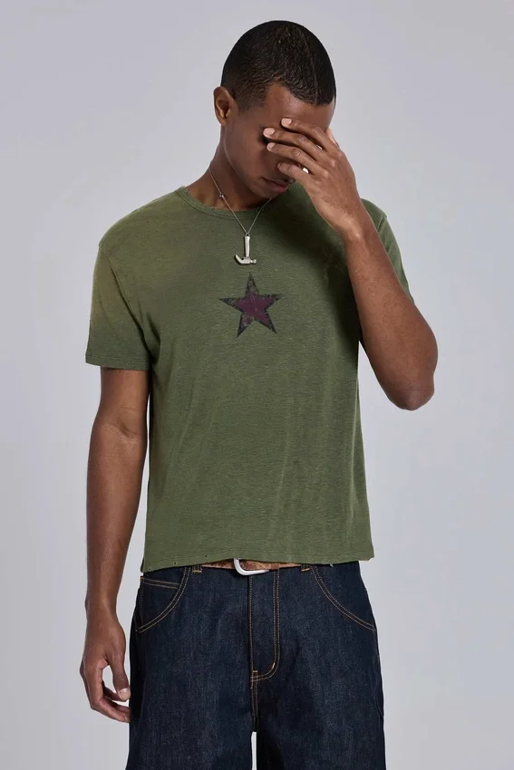 Koszulka Green Star Sun Faded