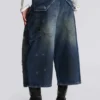Krótkie jeansy typu „Carpenter” w stylu „Splatter” w rozmiarze XL