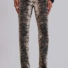 Leona Bootcut Cooper Jeansy z nadrukiem tygrysa