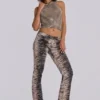 Leona Bootcut Cooper Jeansy z nadrukiem tygrysa
