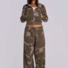 Luźne spodnie dresowe Camo Monster Joggers