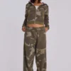 Luźne spodnie dresowe Camo Monster Joggers