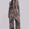 Luźne spodnie dresowe Monster Joggers w kamuflażu Woodland