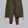 Luźne szorty Parachute Cargo w kolorze khaki