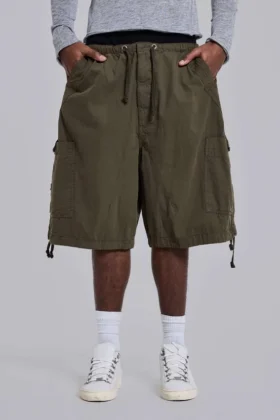 Luźne szorty Parachute Cargo w kolorze khaki