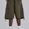 Luźne szorty Parachute Cargo w kolorze khaki