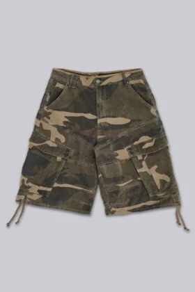 Luźne szorty w kamuflażu Cadet