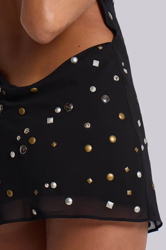 Mini sukienka „Studded Mirage”