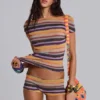 Mini szorty Cata Multi Stripe