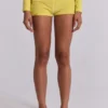 Mini szorty „Lemon” z weluru