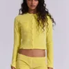 Mini szorty „Lemon” z weluru