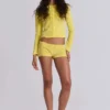 Mini szorty „Lemon” z weluru