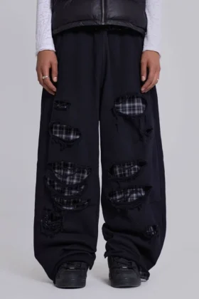Monster Joggers w kratę z warstwowym wzorem