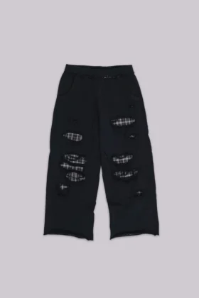 Monster Joggers w kratę z warstwowym wzorem