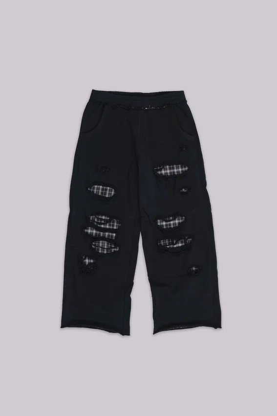 Monster Joggers w kratę z warstwowym wzorem