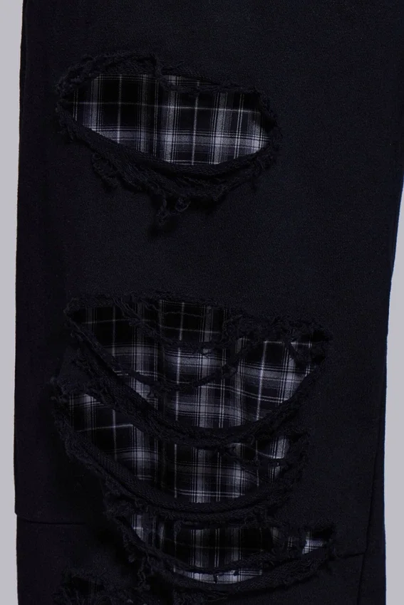 Monster Joggers w kratę z warstwowym wzorem