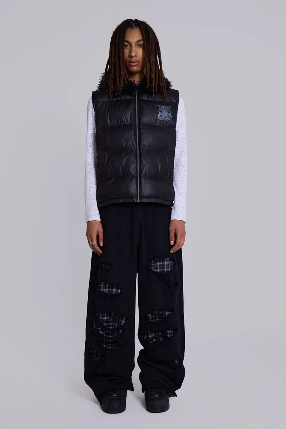 Monster Joggers w kratę z warstwowym wzorem