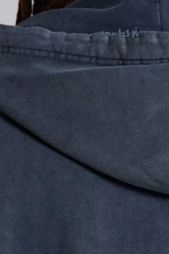 Niebieska sportowa bluza z kapturem „Monster Hoodie” o luźnym kroju