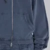 Niebieska sportowa bluza z kapturem „Monster Hoodie” o luźnym kroju