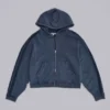 Niebieska sportowa bluza z kapturem „Monster Hoodie” o luźnym kroju