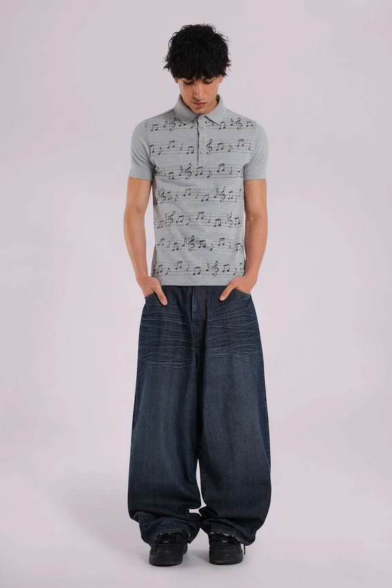 Niebieskie dżinsy Falcon XL Colossus Jeans