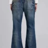 Niebieskie jeansy „Jude Bootcut” z rozszerzanymi nogawkami w odcieniu „Mid Wash”