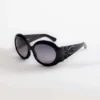 Okrągłe okulary przeciwsłoneczne Majorette Oversized w kolorze czarnym