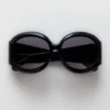 Okrągłe okulary przeciwsłoneczne Majorette Oversized w kolorze czarnym