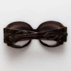 Okulary przeciwsłoneczne Majorette Oversized Round w kolorze brązowym